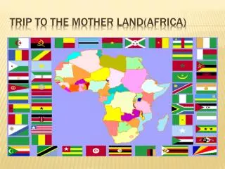 Trip to the Mother Land(Africa)