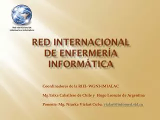 red internacional de enfermer a inform tica