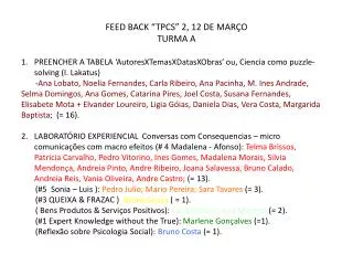 feed back tpcs 2 12 de mar o turma a
