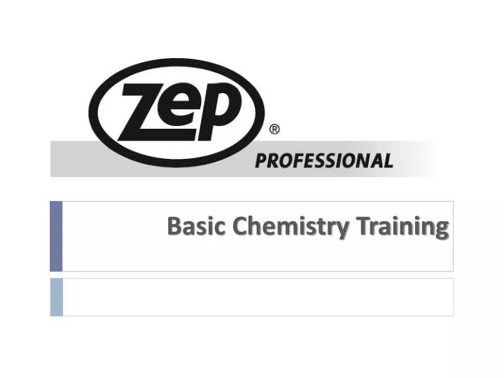 basic chemistry training