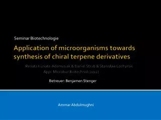 seminar biotechnologie