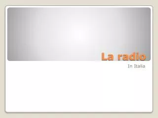 la radio