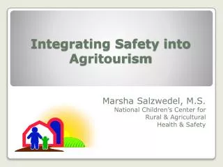 Integrating Safety into Agritourism