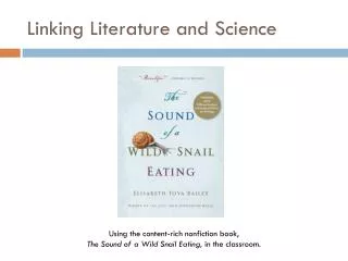 Linking Literature and Science