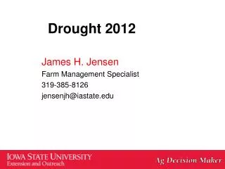 Drought 2012