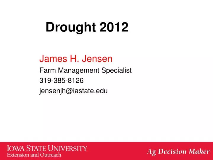 drought 2012
