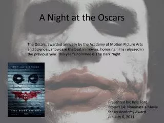 A Night at the Oscars