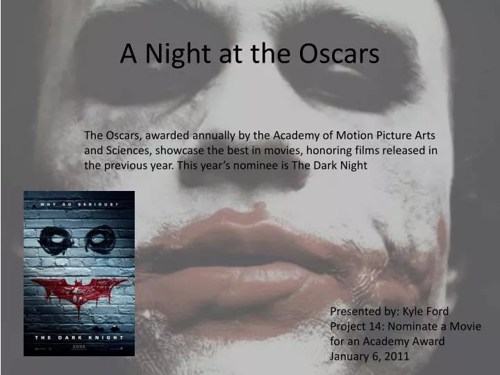 a night at the oscars