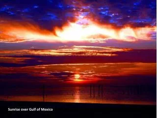 Sunrise over Gulf of Mexico