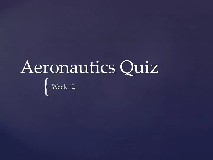 aeronautics quiz