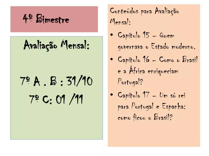 quando sai as notas do 4 bimestre –