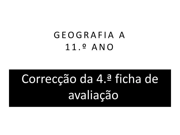 geografia a 11 ano