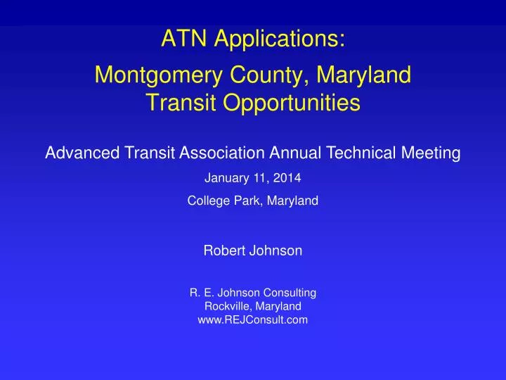atn applications montgomery county maryland transit opportunities