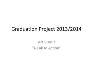 Graduation Project 2013/2014