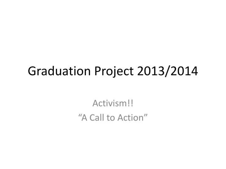 graduation project 2013 2014
