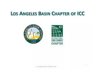 Los Angeles Basin Chapter of ICC