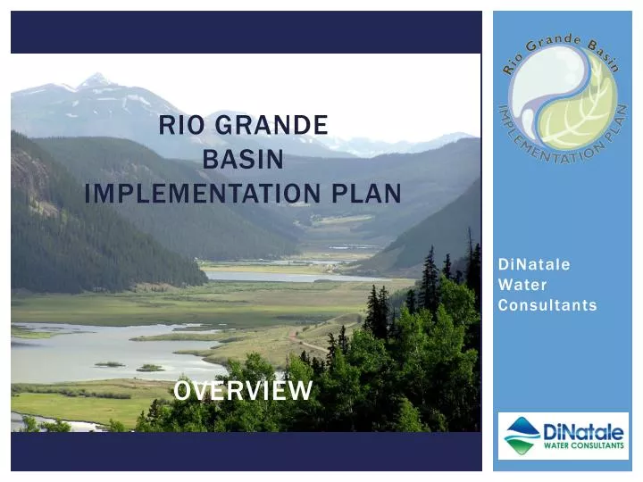 rio grande basin implementation plan overview