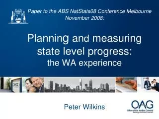 Paper to the ABS NatStats08 Conference Melbourne November 2008: