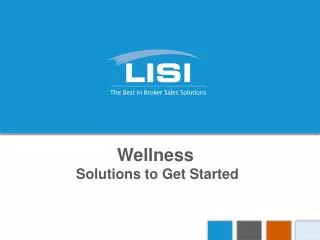 Wellness Solutions to Get Started