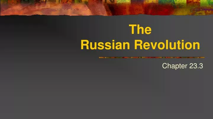 the russian revolution