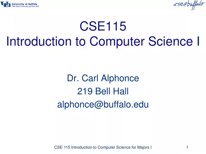 cse115 introduction to computer science i