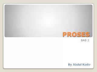 proses