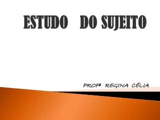 estudo do sujeito