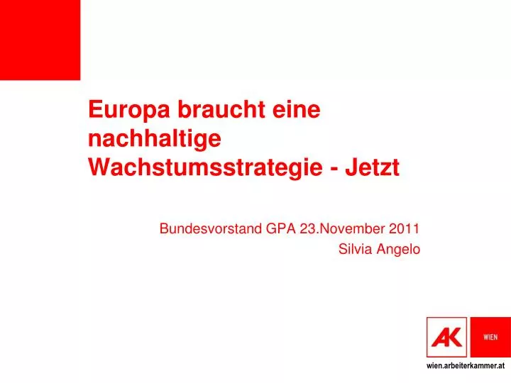 europa braucht eine nachhaltige wachstumsstrategie jetzt