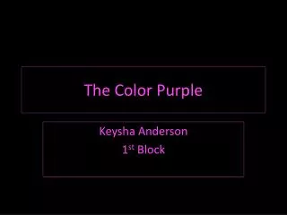 The Color Purple