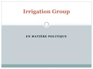 irrigation group