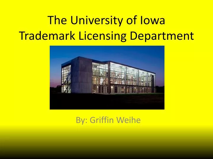 the university of iowa trademark licensing department