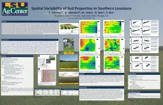 Spatial Variability of Soil Properties in Southern Louisiana