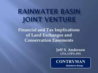 Rainwater Basin Joint Venture