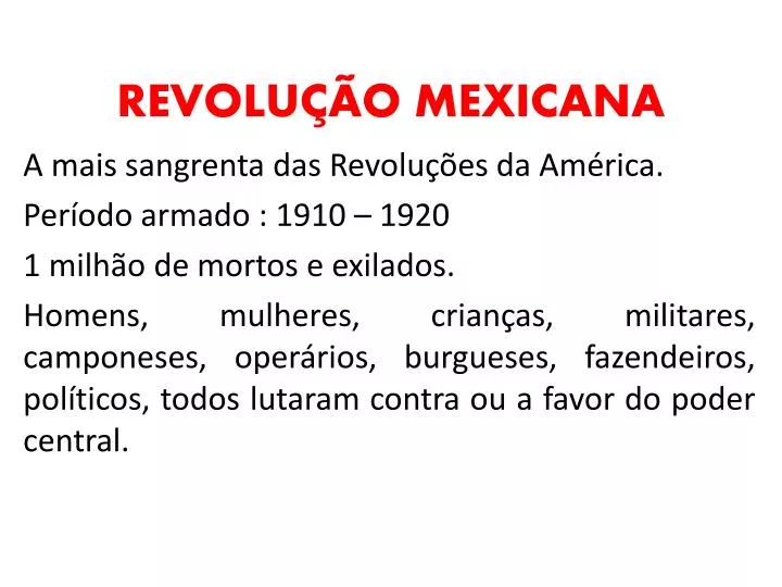 revolu o mexicana