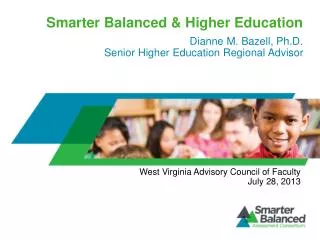 Smarter Balanced &amp; Higher Education