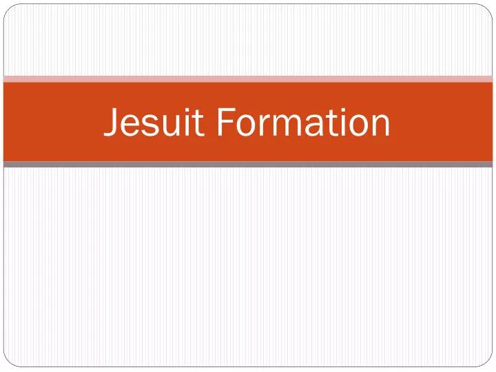 jesuit formation