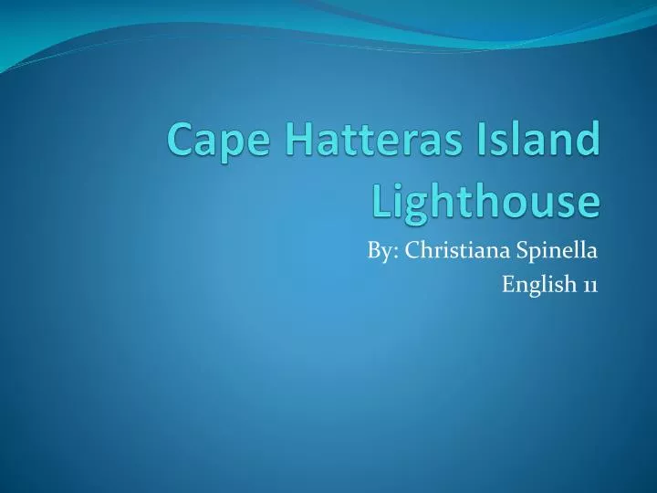 cape hatteras island lighthouse