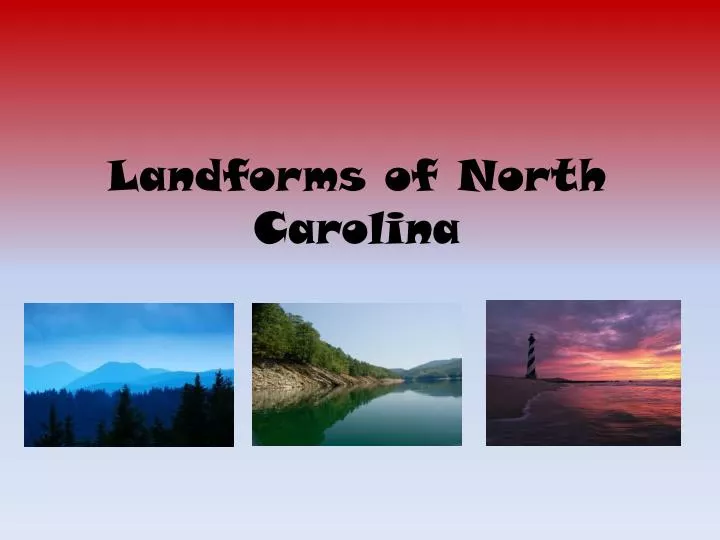 landforms of north carolina