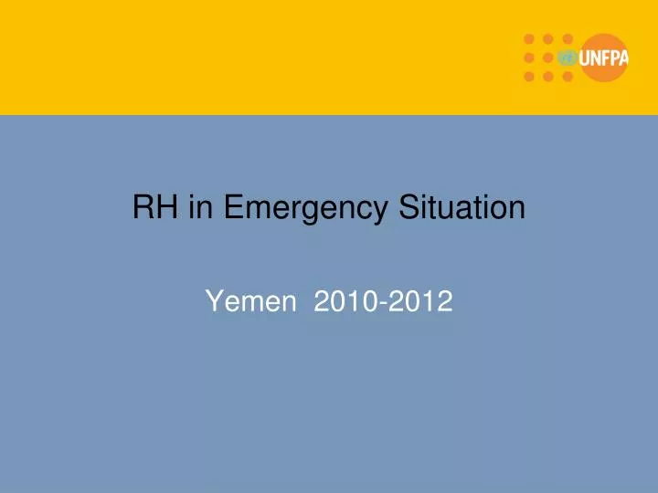 rh in emergency situation