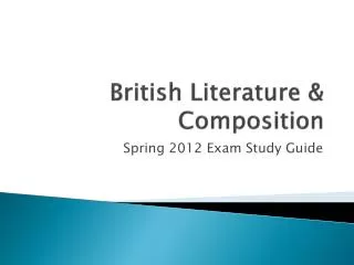 British Literature &amp; Composition