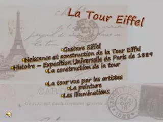 la tour eiffel