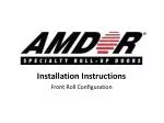 Installation Instructions Front Roll Configuration - slide 1
