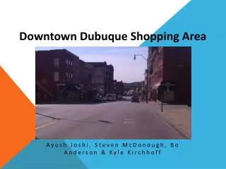 Downtown Dubuque Shopping Area