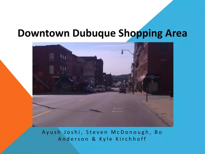 downtown dubuque shopping area