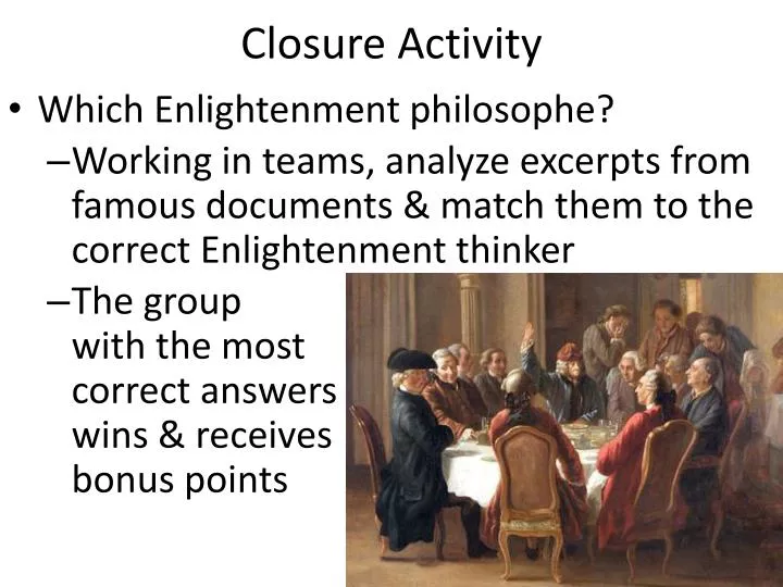 closure activity