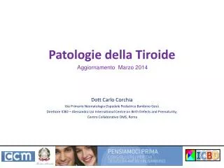 patologie della tiroide