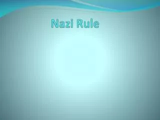 Nazi Rule