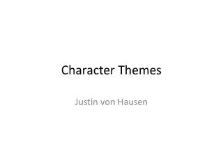 Character Themes