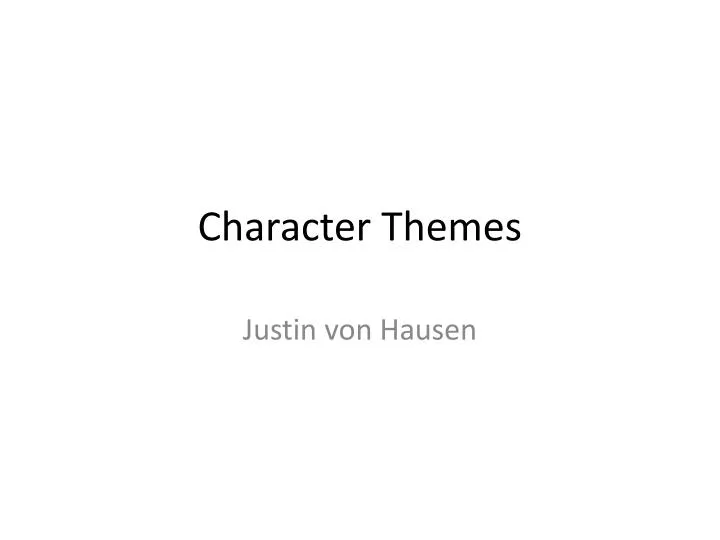 character themes