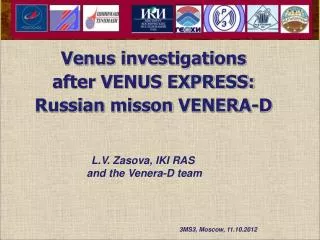Venus investigations after VENUS EXPRESS: Russian misson VENERA-D
